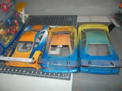 rc car bodys 190mm touring car , a bit beat up but useable 30.00 for five