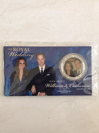 THE ROYAL WEDDING PRINCE WILLIAM & CATHERINE COMMEMORATIVE COIN