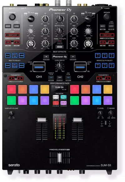 Pioneer : DJM-S9 Pro Battle Mixer 4 Serato , Rekordbox, VitualDJ, View more