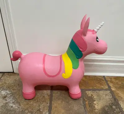 Pink Toddler Ride on Bouncy Unicorn, View more