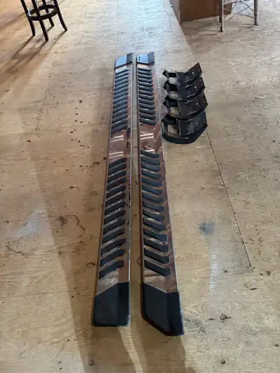 Used F150 Crew Cab running boards with new brackets.