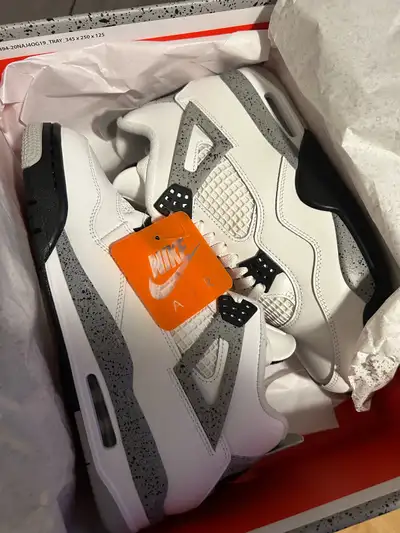 Deadstock 2025 Nike Air Jordan 4 White Cement US9.5, View more