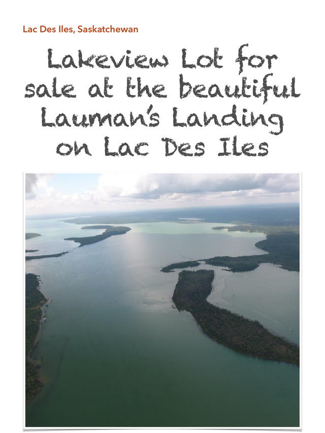 Lac Des Isles Lake Lot For Sale (Lauman’s Landing Subdivision) in Land for Sale in Edmonton