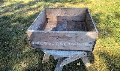 Wooden Crate ....Product of Canada...signage, View more