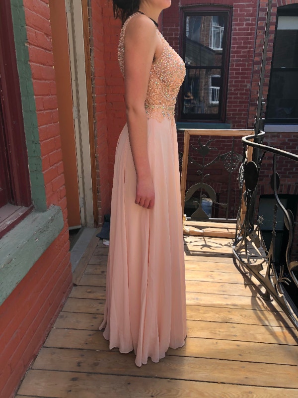 Robe de bal/de soirée couleur pêche Prom dress Femmes Robes et
