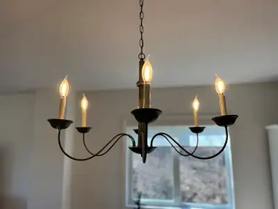 Dimmable six light chandelier, View more