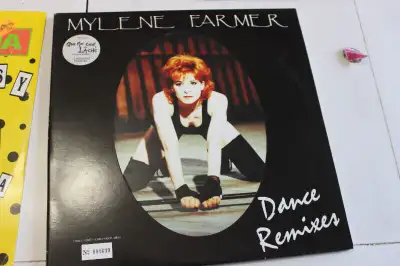150.00 mylene farmer que mon coeur lache, edition limitee 5 000 exemplaire printed dance remixes dou...