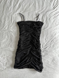 *Brand NEW* black mini dress with adjustable strap