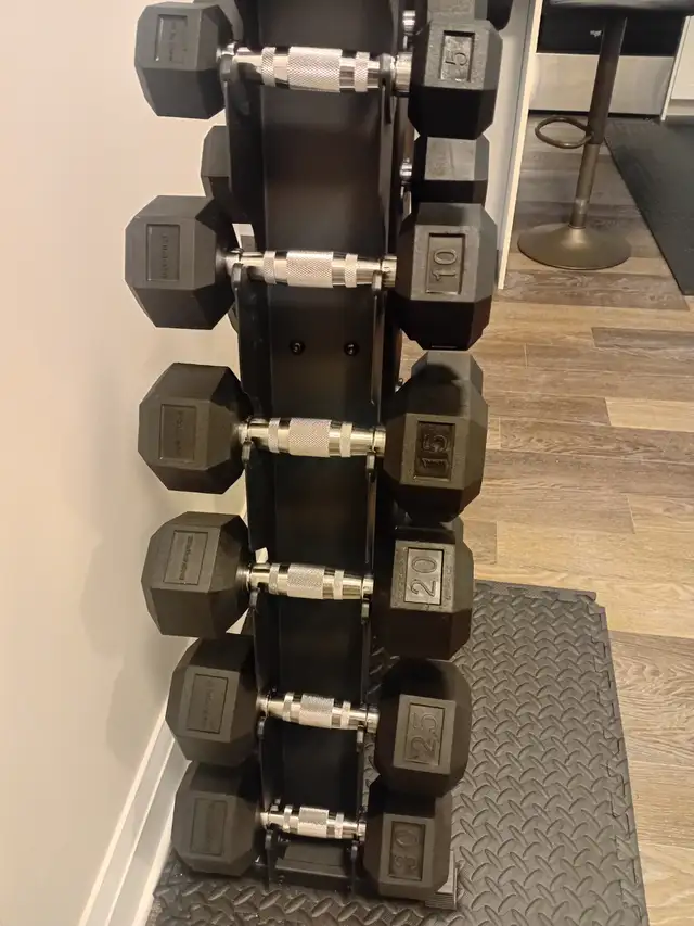 Inspire Dumbbells  With Rack