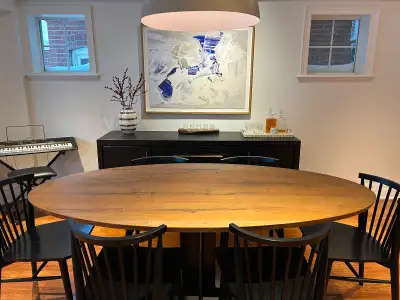 Elte Market Solid Wood Dining Table, View more