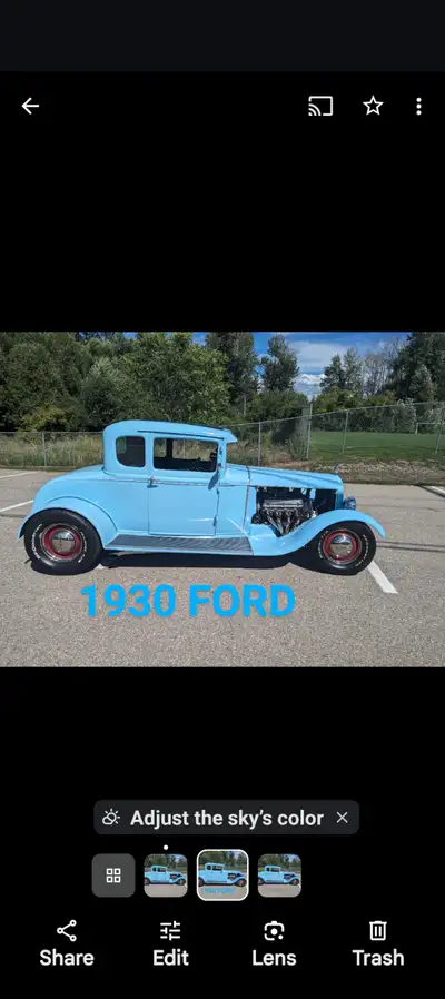 Eye catching Baby Blue 1930 Ford Model A 5 Window Coupe Hot Rod. Roof Chopped 2" Body channelled 4",...