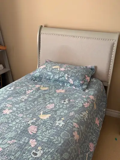 Twin Bed with matching bedside table, View more