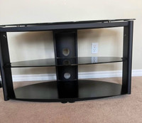 Black Glass entertainment stand