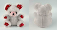 Two Stuffed 5" Valentine's Bear Plushes