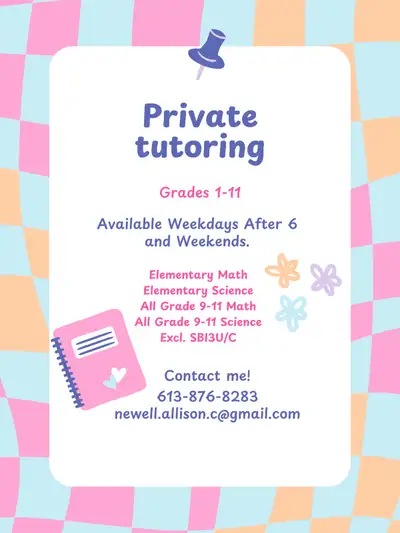 Math/ Science Private Tutor, View more