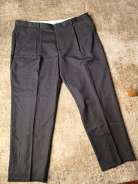 Pronto Uomo Wool Men's Dark Grey Trousers - Size 46