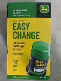 John Deere easy change oil filter