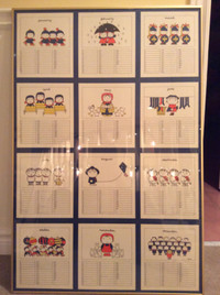 Dick Bruna Classic - illustrated framed 12 month calendar poster