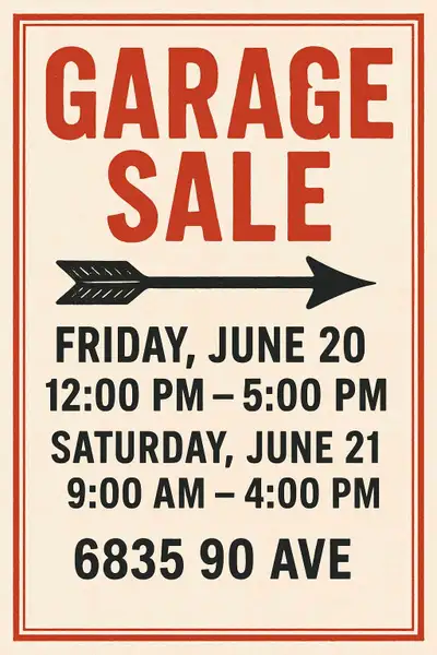 Garage Sale! Clothing, Household Items, Golf Clubs and more!, View more