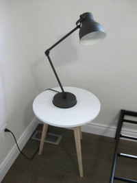 Ikea Black Hektar Night Table or Office Desk Adjustable Lamp