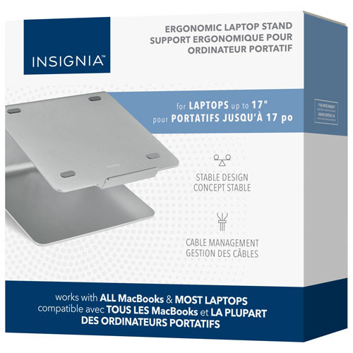 Insignia Ergonomic Laptop Stand for up to 17" Laptop, Durable in Laptop Accessories in Mississauga / Peel Region