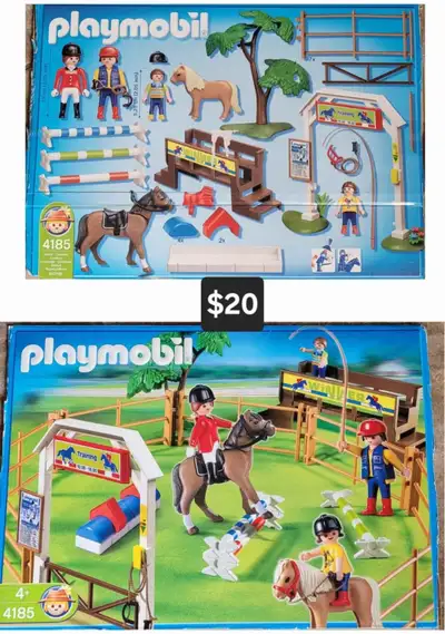 Tons of Playmobil See other ads Horse stables and Horse Show Sets: #5226 - Horse-drawn Carriage - $1...