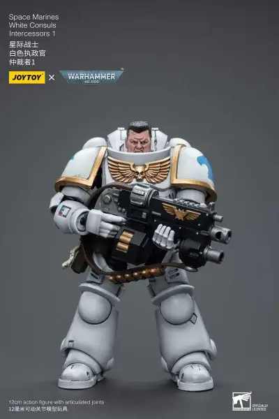 Joytoy 1/18 Warhammer 40k White Consuls Intercessor action figu, View more
