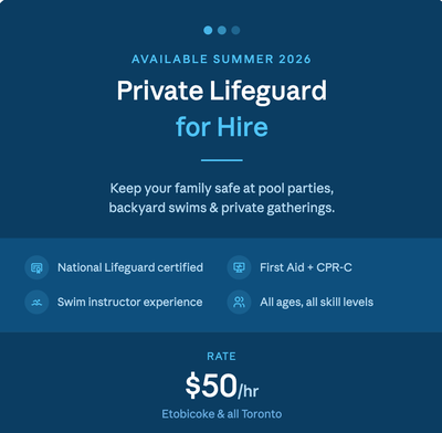 Private Lifeguard For Hire, View more