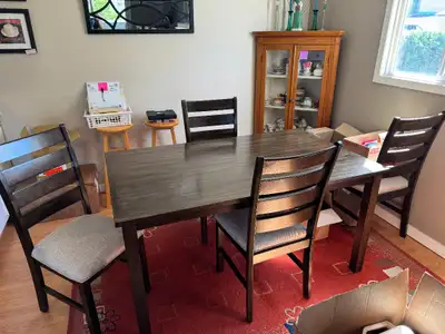 Dinette table with 4 chairs, View more