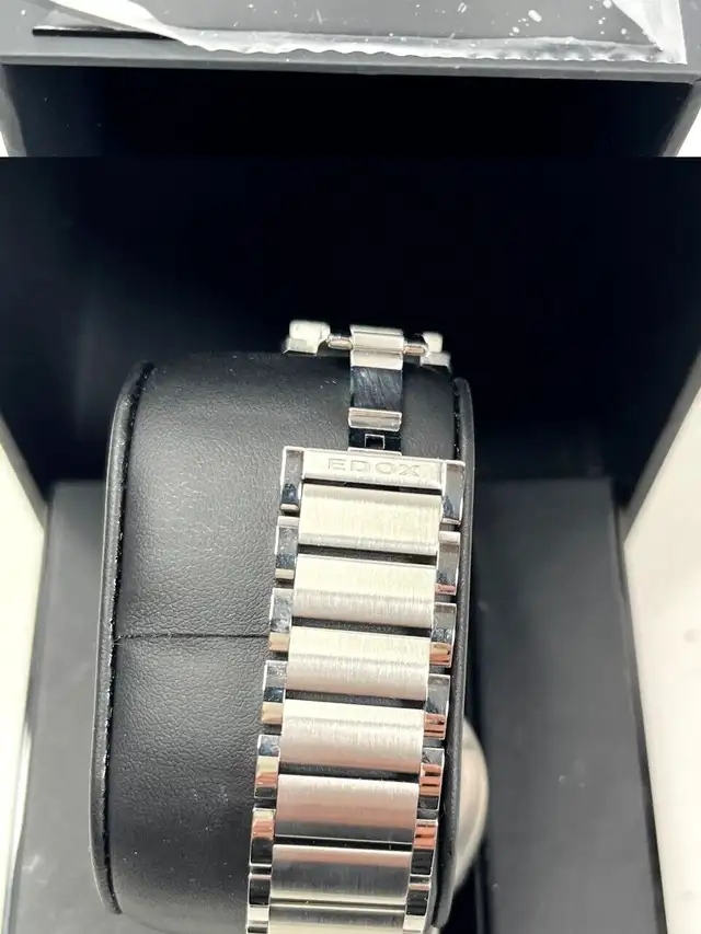 Edox Mens Chronorally-S Stainless Steel Blue Dial Quartz Watch - in Jewellery & Watches in London - Image 3