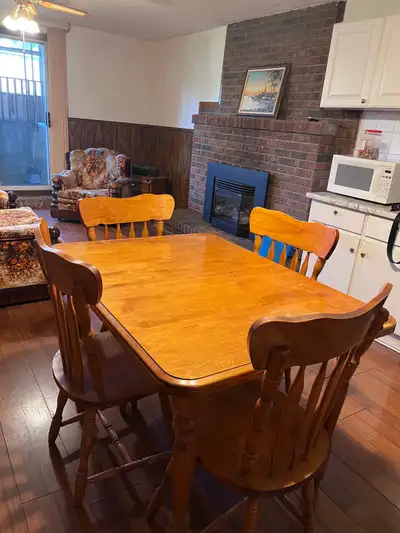 Solid Wood Dining Table Set – 4 Chairs, View more