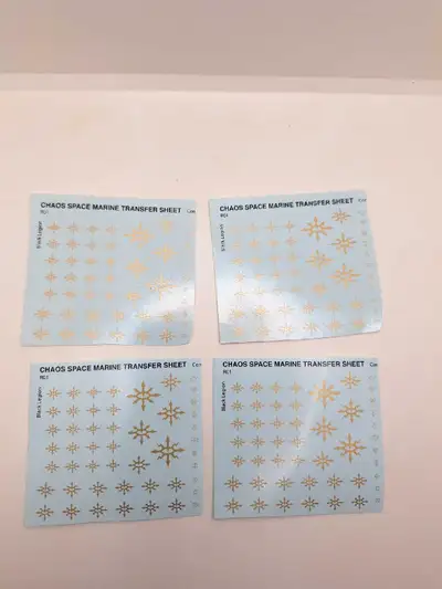 Warhammer 40k 30k 4 black legion transfer sheets, View more