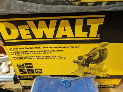 New DeWalt Miter Saw 12" compound & stand, View more
