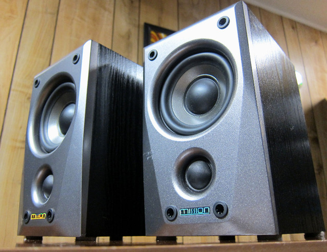 MISSION M2S SMALL BOOKSHELF SPEAKERS BETTER THAN MINIMUS 7 in Speakers in Ottawa