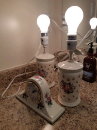 Lamp set, bathroom set, japan england tea sets, cookie jar set