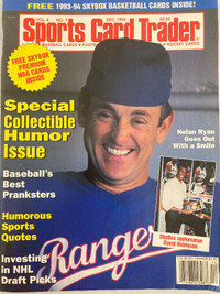 Sports Card Trader magazine, Dec 1993 Nolan Ryan w/inserts