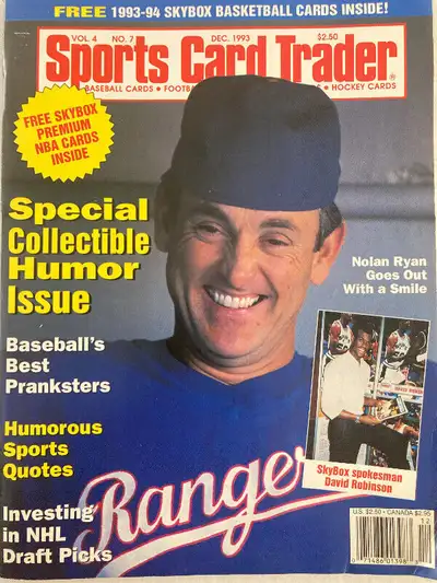 Sports Card Trader magazine, Dec 1993 Nolan Ryan w/inserts, View more