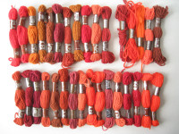 DMC Tapestry Wool Lot - Shades of Red