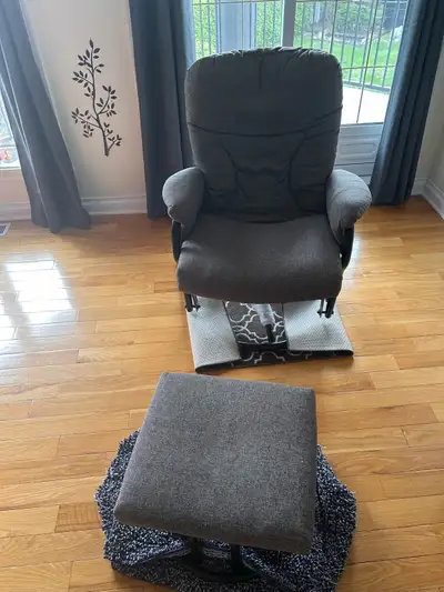Arm chair + footstool, View more