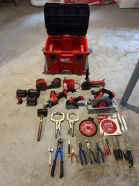  Milwaukee tools and pack out