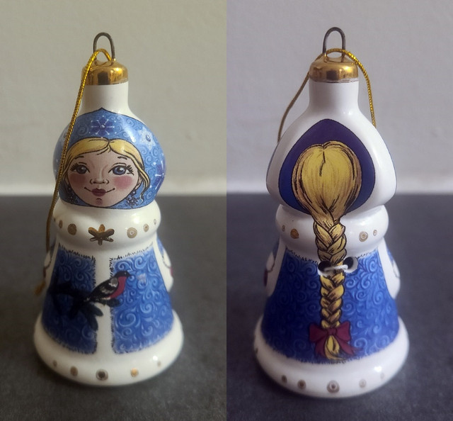 Vintage Ceramic Snow-maiden Christmas Tree Decoration Ornament in Holiday, Event & Seasonal in London