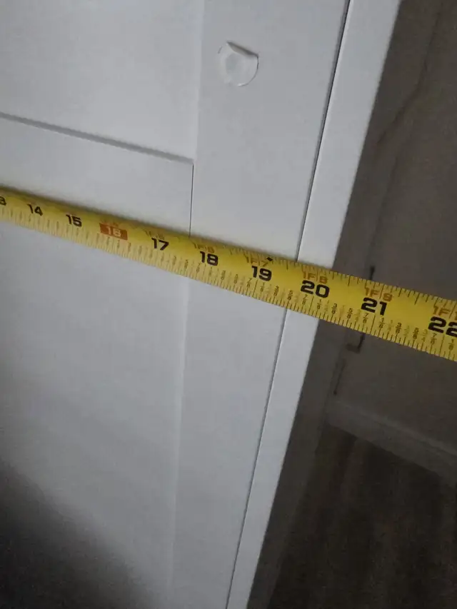 White 2-Door Wardrobe Armoire with Built-In Drawers & Shelves in Dressers & Wardrobes in Mississauga / Peel Region - Image 5