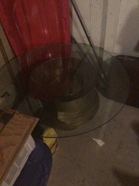 Large glass coffee table 