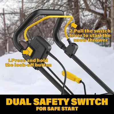 ZEGJAW 20-Inch Electric Snow Blower, 15-AMP Corded Model with 25, View more