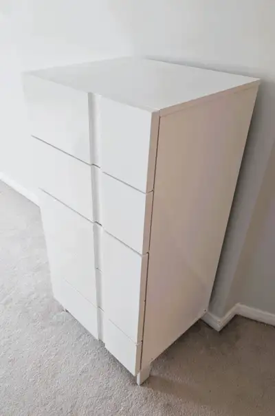 Beautiful white Structube chest with- 5 Drawers, View more