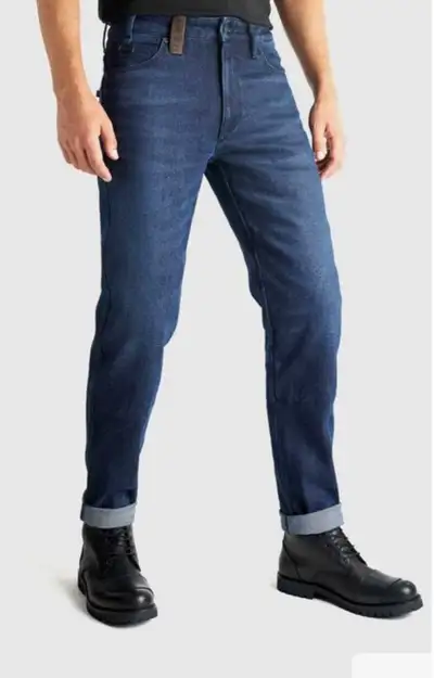 *NWT* Pando Moto Arnie Slim Armalith Single Layer Jeans, View more