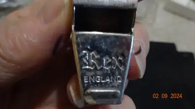 Large whistle by REX, england, 28 inch heavier chain,, View more