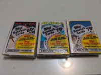 1989 and 1990 topps cello packs sealed