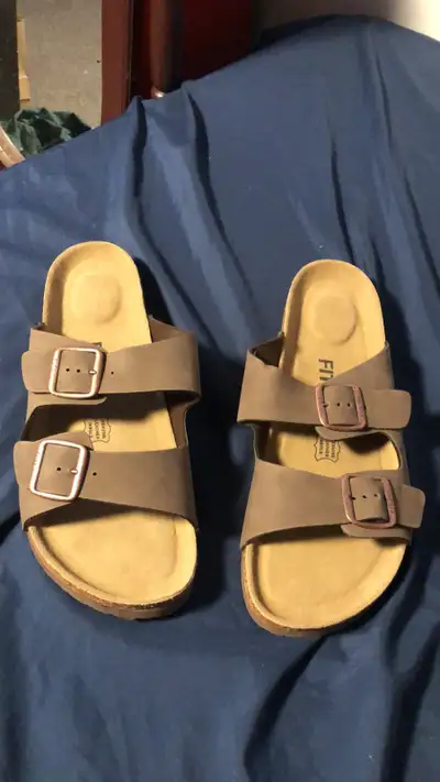 Brand new never worn FITORY sandals. Size 14-14.5 Nonsmoking pet friendly home.