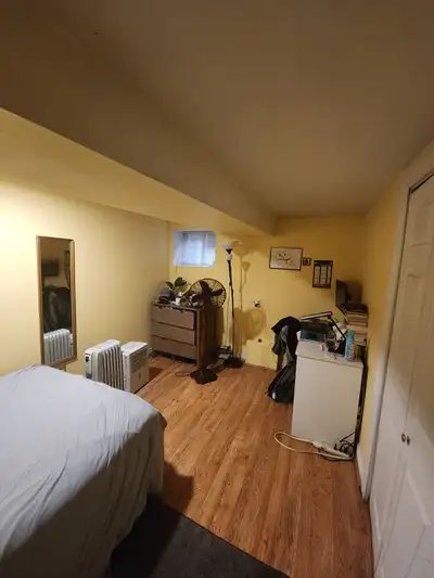 a furnished private room + a shared kitchen and bathroom